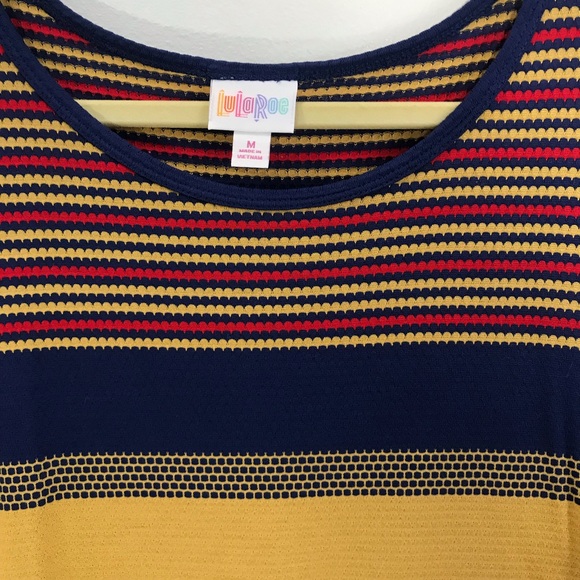 New Lularoe Stripe Irma Size M - Picture 4 of 7
